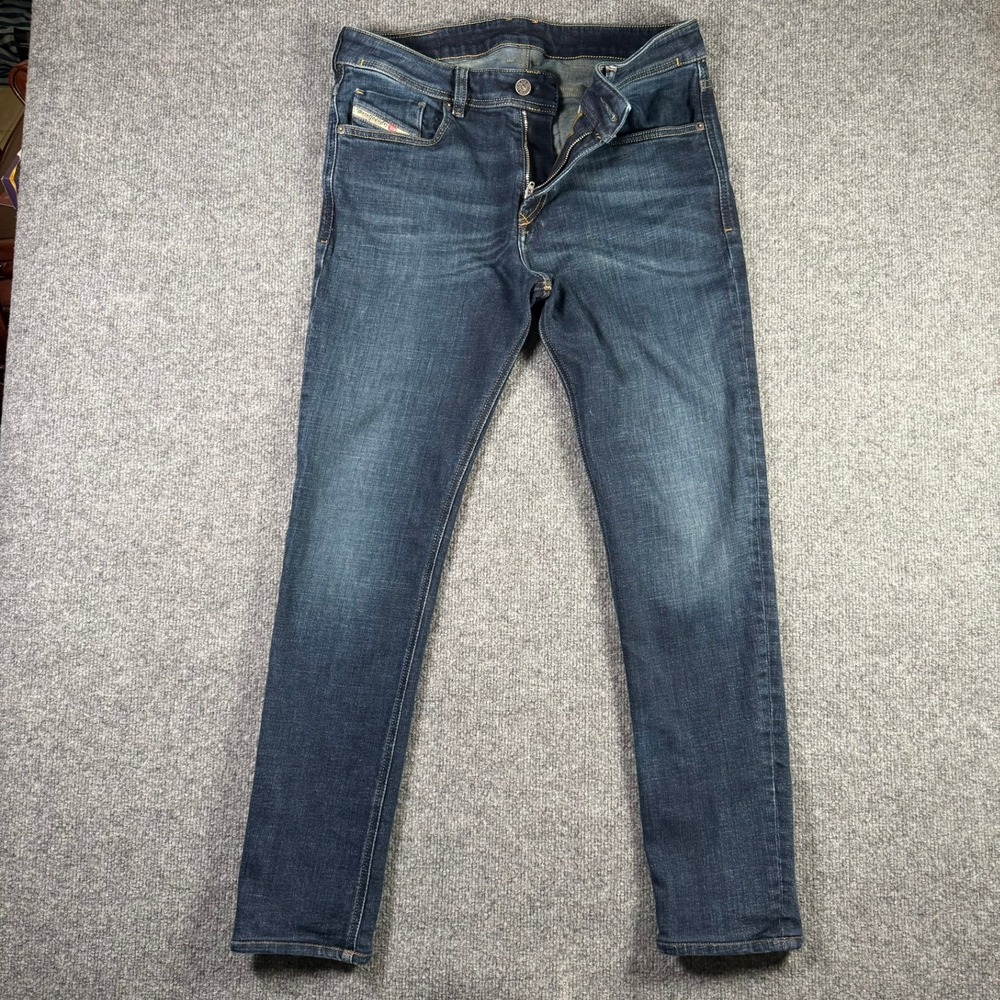 Diesel 1979 Sleenker Jeans Mens 32 Dark Blue Skinny Stretch Denim A03594